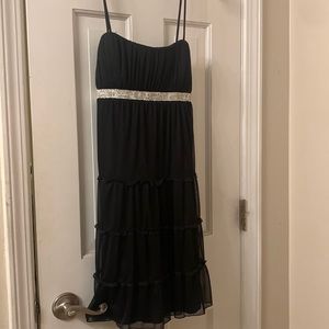 black mini dress